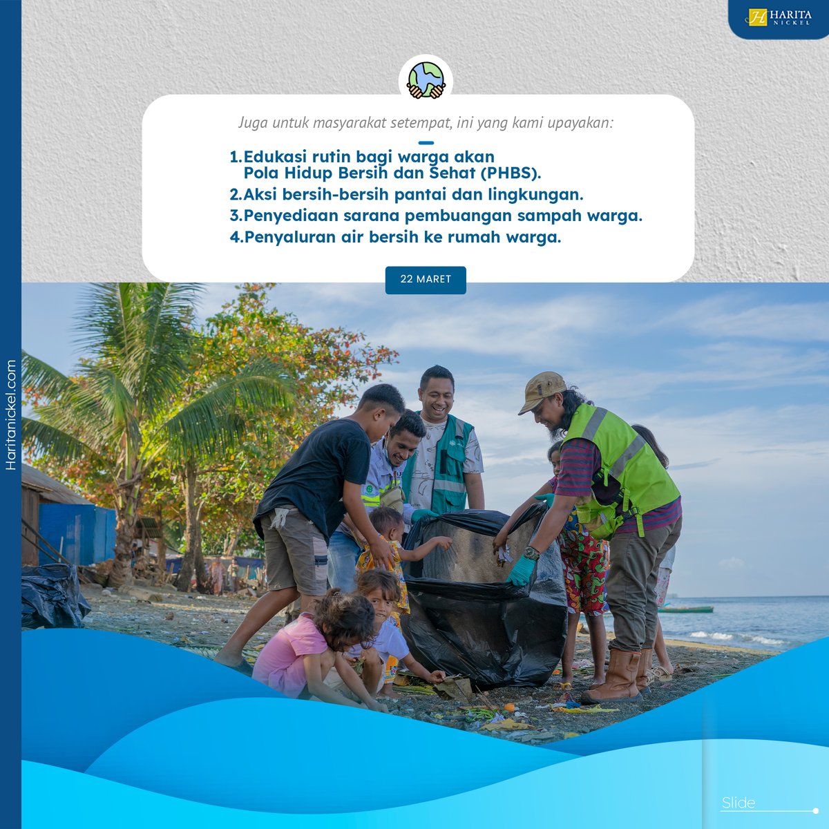 Apa pun aksi yang kita lakukan - meskipun kecil - pasti punya makna.

Di #worldwaterday hari ini, kita pun bisa lakukan aksi sederhana untuk menjaga air dan sanitasi. 

Every drop counts!

#bethechange
#wateraction
#worldwaterday
#HariAirSedunia 
#HaritaNickel
