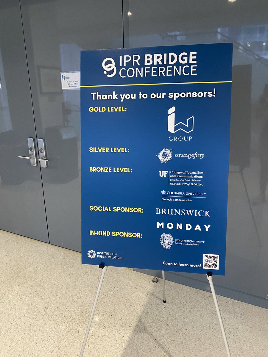 Good morning! We’re so excited to kick off Day 1 of #IPRBridge23. ✨ Follow along throughout the day for conference highlights.