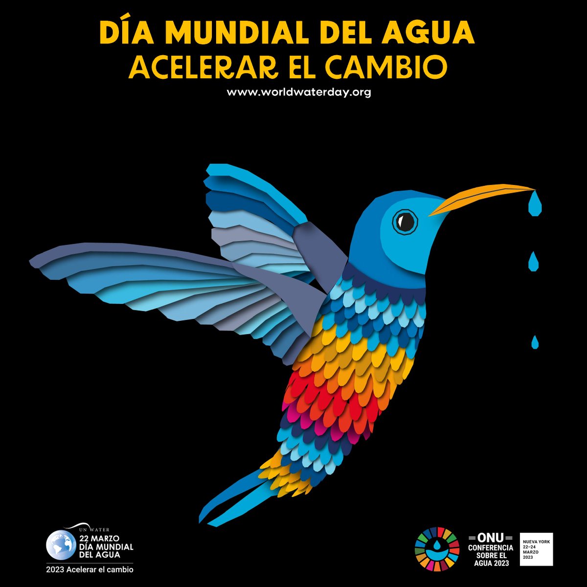 Hoy es el #DíaMundialDelAgua y pretende acelerar el cambio para resolver la crisis del #agua y el #saneamiento.
Necesitamos que todo el mundo actúe. Es decir, ¡tú!
Este es un momento único para que el 🌎 se una en torno al agua. 

➡️bit.ly/3ZXU79n

#AcciónPorElAgua