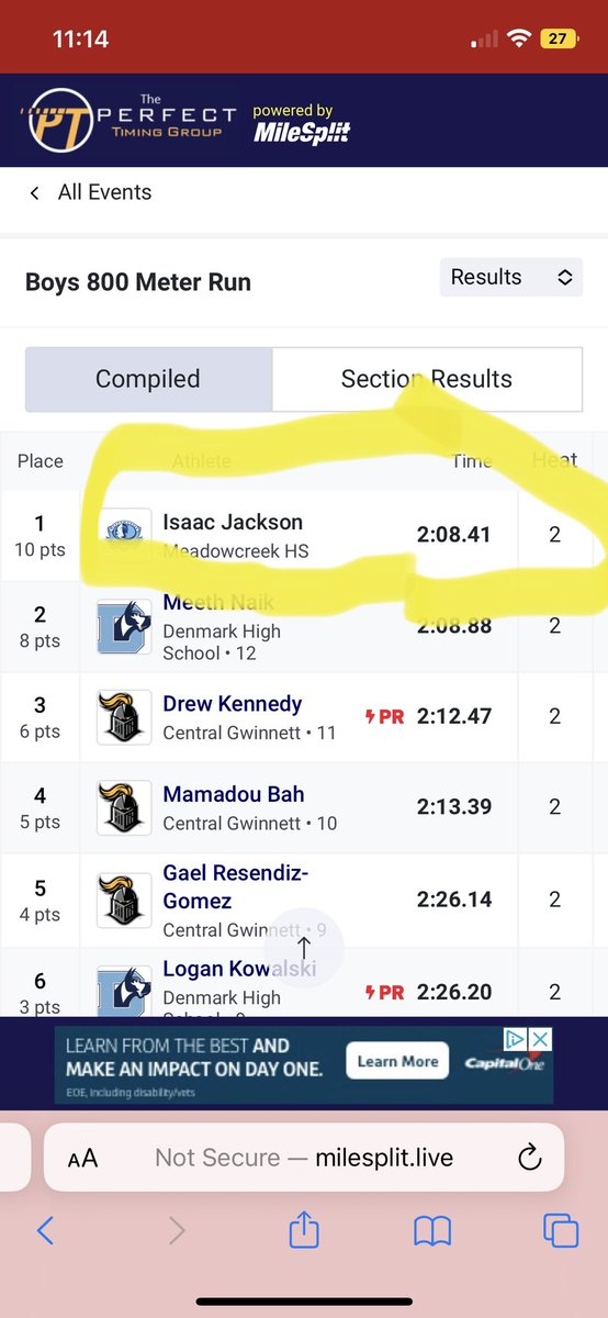 Bryant Harrison (@bharrison92) on Twitter photo Yesterday 2023 sprinter Mr. Jackson <a href="/isaacjackson05/">isaac Jackson</a> ran the 800 just for a workout and ended up winning with a decent time. He also has a 3.5 GPA COME SHOP #RideWithUs Yesterday 2023 sprinter Mr. Jackson <a href="/isaacjackson05/">isaac Jackson</a> ran the 800 just for a workout and ended up winning with a decent time. He also has a 3.5 GPA COME SHOP #RideWithUs