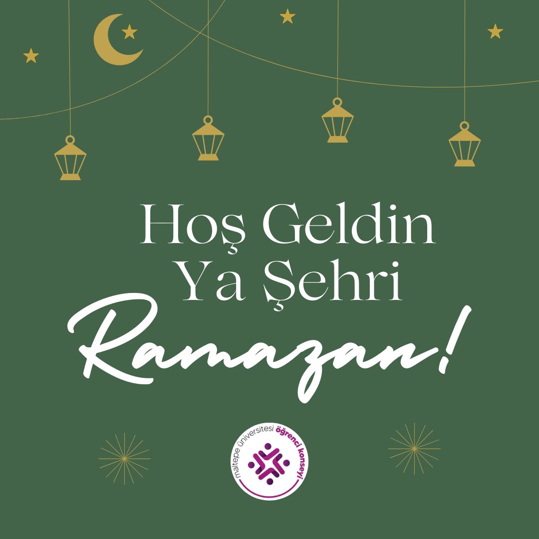 Huzur ve bereket dolu bir ramazan ayı geçirmenizi dileriz. 

Hoş Geldin Ya Şehr-i Ramazan 🌙 

#onbirayınsultanı 
#hoşgeldinramazan 
#MauKonseyi
#MaltepeÜniversitesi