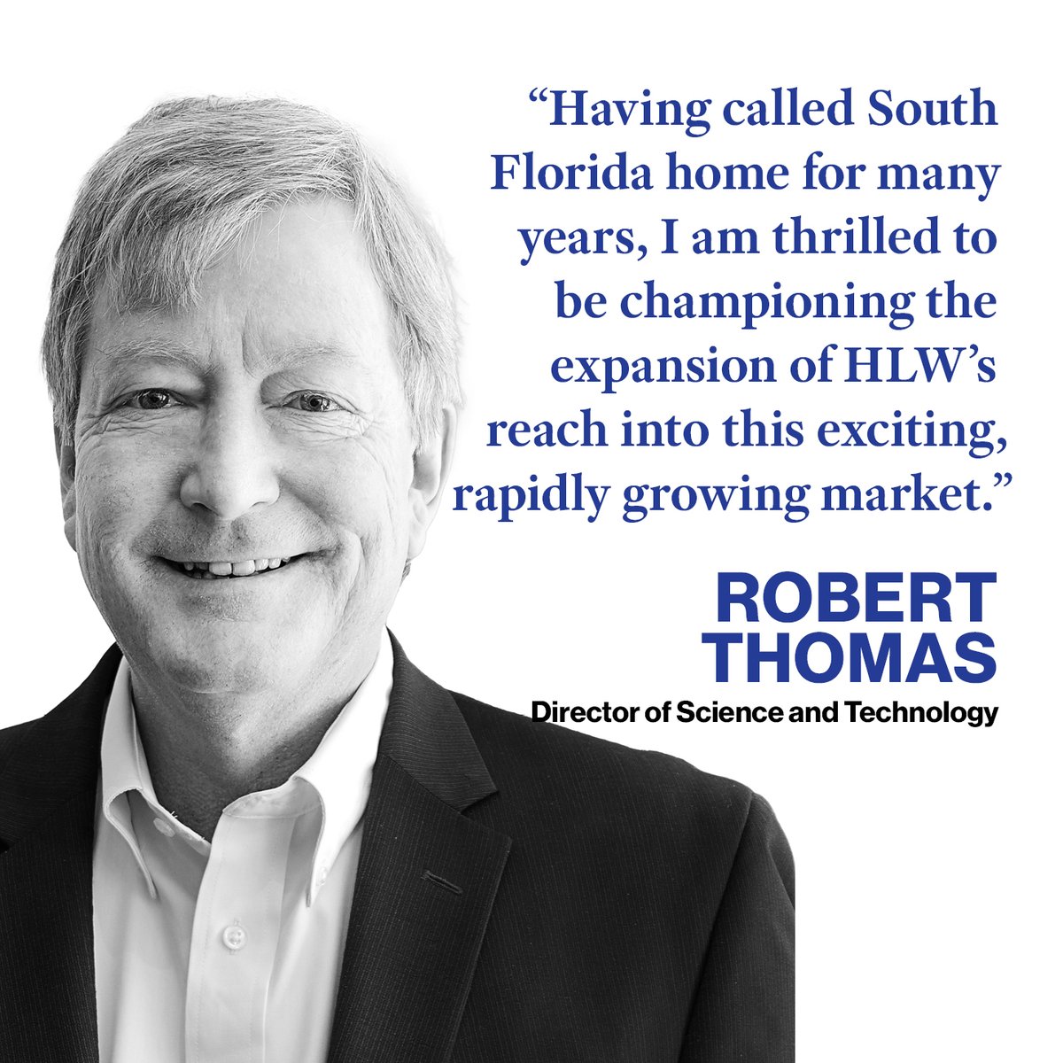 HLW is expanding into Florida with a new office in West Palm Beach! This office will be led by Robert Thomas, Principal and Director of Science and Technology, whose background covers nearly 4 decades of experience in the Florida market. hlw.design/expansion-into… #newoffice