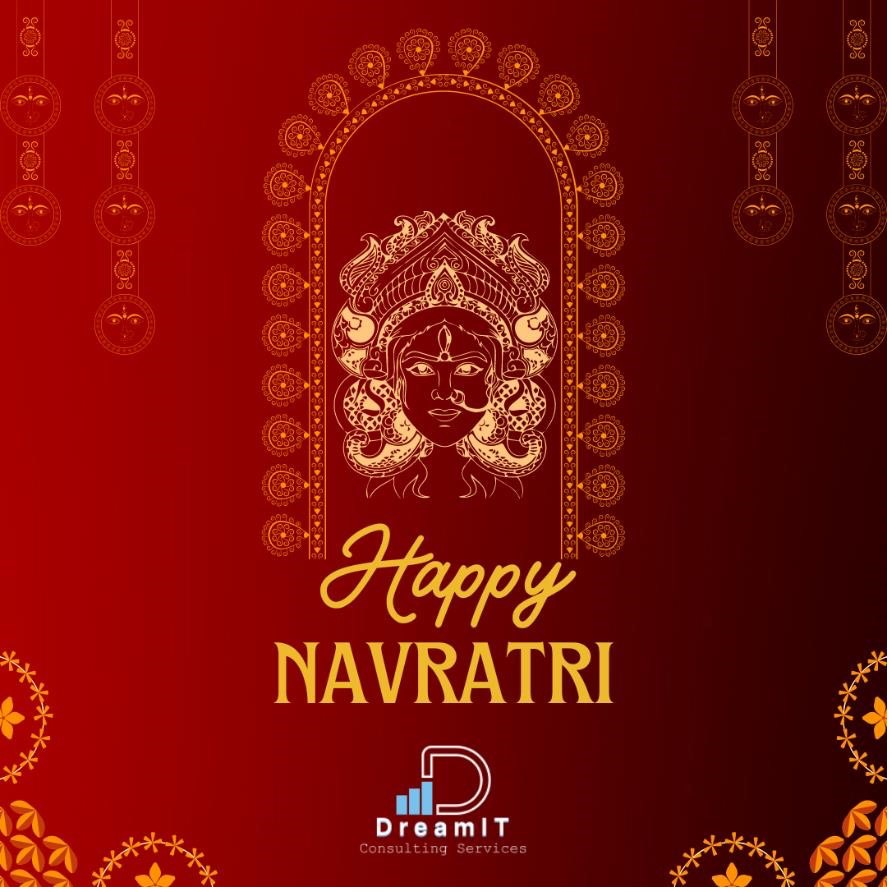 Dreamitcs's tweet photo. Wishing you all a Happy Navratri!
This auspicious festival celebrates the victory of good over evil &amp; marks the beginning of a new season of growth &amp; prosperity. 
#Navratri #Festival #BusinessGrowth #PowerBI #DataVisualization #BusinessIntelligence #DataAnalytics #DreamIT https://t.co/B6nNENYA93