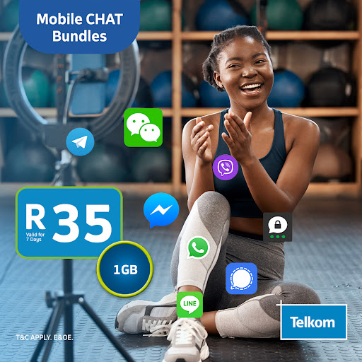 TelkomZA's tweet photo. @SikhangeleBuda Create memories without a hassle @SikhangeleBuda 🎉! Text away without any fear with #TelkomChatBundles 😎🔥.  Get 1GB for just R35. Dial *180# and select purchase weekly bundles, it’s that easy 😉

^TSH https://t.co/u713SVFAw2