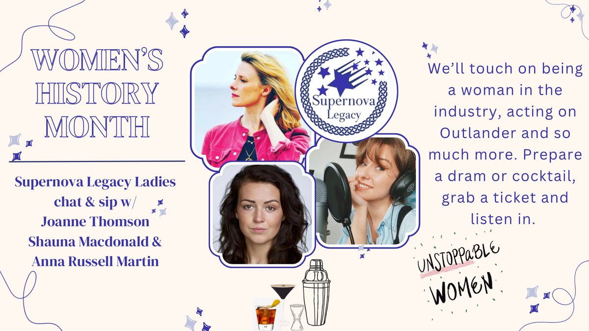 supernovalegac1's tweet photo. 24 HOURS AWAY!! There’s still time to get your ticket, and grab a cocktail.  Drop your questions you have for these lovely ladies down below.
#WomensHistoryMonth #SupernovaLegacyScholarship
@joannethomson22 @AnnaRussMartin @shaunamacd0nald 
https://t.co/yqFsKqogCB… https://t.co/ciB6j2oY2C