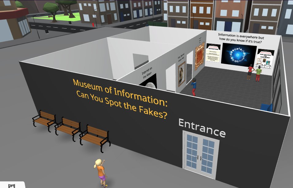 ginannf's tweet photo. Excited to see my 8th grade students so engaged with this Media Literacy project! Combines lessons from @CommonSenseEd  and @NewsLitProject on checking media sources and then creating an Information Museum in @CoSpaces_Edu @CurreyIngram #DigCit #Edtech #coding https://t.co/PjDX6e5Qdx