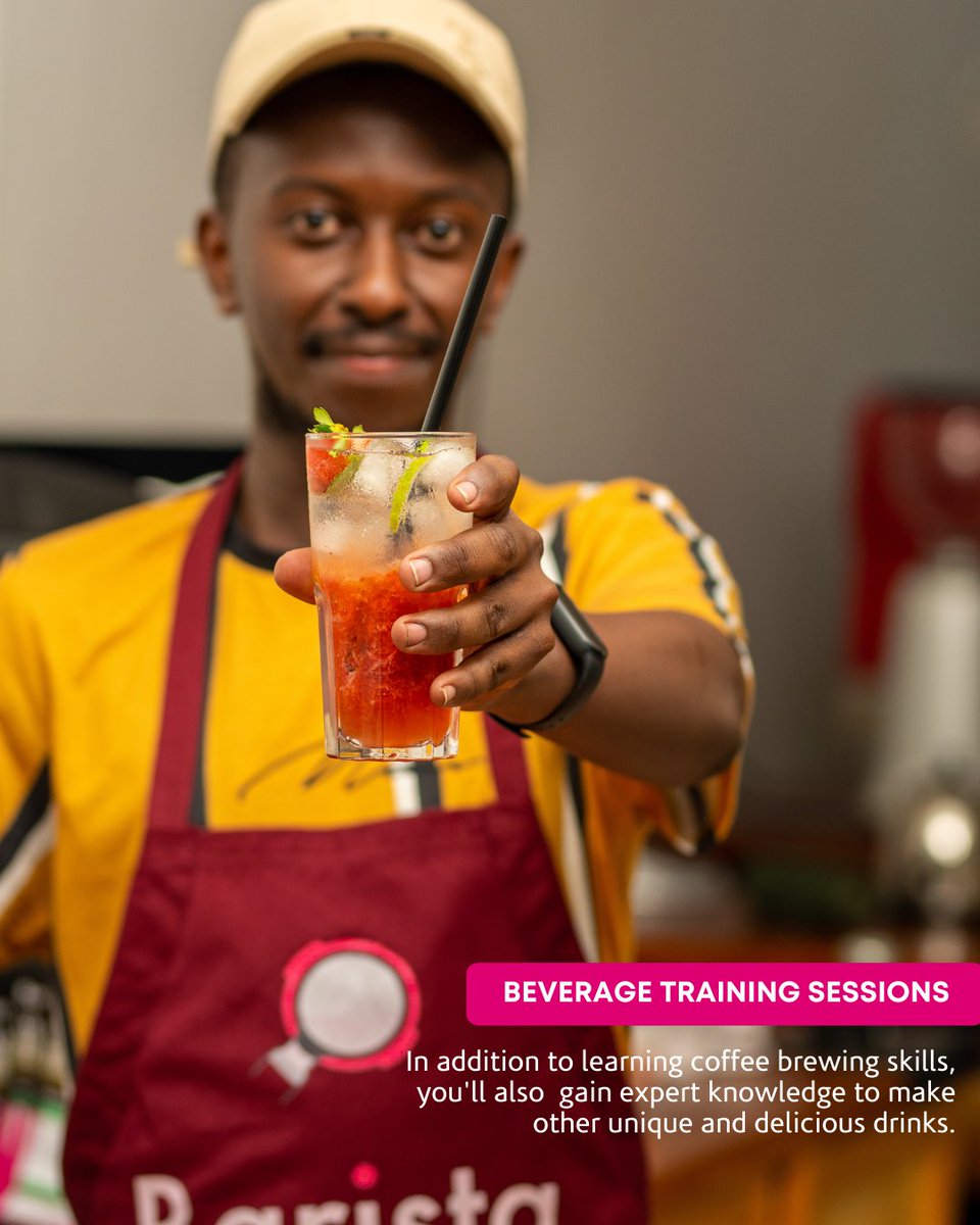 BaristaproKenya's tweet photo. Our comprehensive training not only covers coffee brewing skills , but you also get to learn how to make drinks such as milkshakes and lemonades.

#baristacourse #baristaskills #baristaprokenya #baristatraining #baristalife #baristake #beverage #beveragetraining https://t.co/pwT0KO9Iq5