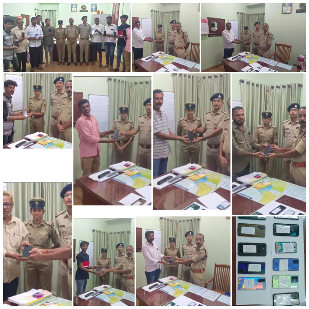 compolmlr's tweet photo. Another 10 mobile phones traced through CEIR portal are being handed over to the rightful owners. This process is improving and evolving on your cooperation. For any mobile loss/missing related complaint pls register request at https://t.co/hkMUukoaqD or visit nearest PS. https://t.co/q6OqtdTTor