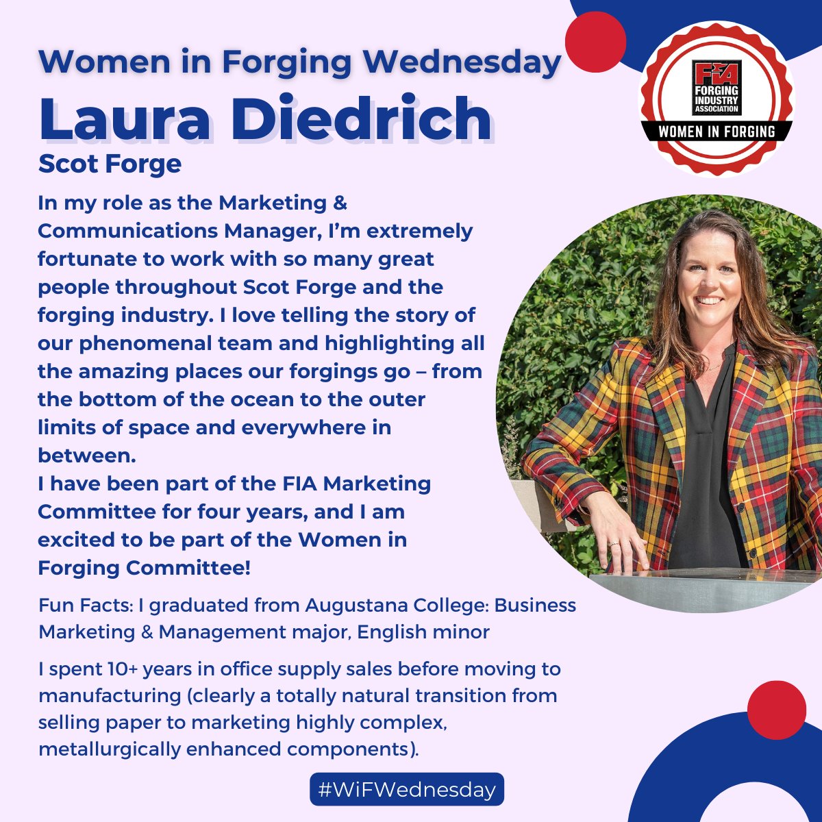 Happy #WiFWednesday! This week we would like to highlight Laura Diedrich @ScotForge.