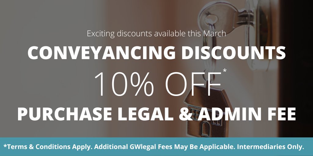 GWlegal's tweet photo. Have you found your #dreamhome and want to begin the #purchase process? π‘
When you secure our #conveyancing services, you will receive 10% OFF our #legalfee π€
Contact @TeresaAbols & Helen Bond for more info β‘οΈ https://t.co/WDFIchn07I
T&Cs Apply
#TheLegalHour #Deal #Discount https://t.co/L6fOxDhPlh