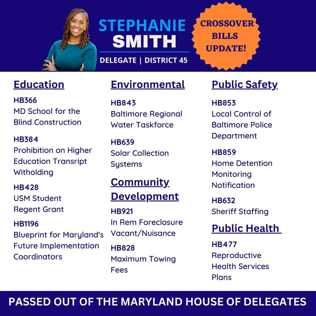 Delegate Stephanie Smith represents the 45th District, she's our House Delegation Chair and she's doing amazing work. This #womanshistorymonth Im celebrating awesome leaders like @Smith4Delegate ! #MDGA2023 https://t.co/wUXXZBDIpE