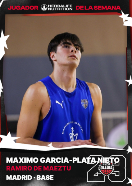 CopaColegial's tweet photo. Ya están aquí. 

𝓡𝓮𝓿𝓪𝓷𝓬𝓱𝓪 𝓮𝓷 𝓬𝓾𝓪𝓻𝓽𝓸𝓼

🏀 Máximo García-Plata (Ramiro de Maeztu) y Carolina de Domingo (@sanagusmadrid), MVP @Herbalife de la Semana en Madrid

https://t.co/U4XkGwIOX7

#HazteLeyenda https://t.co/2RMZEzbprh