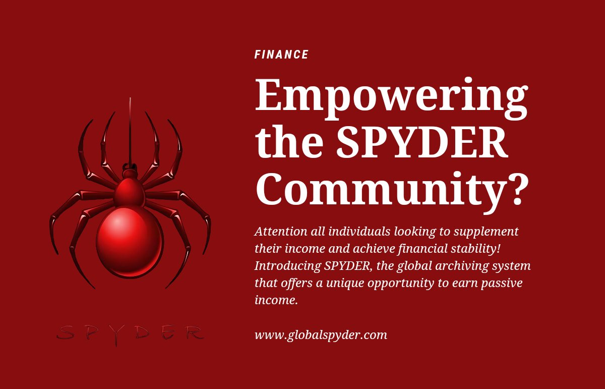 globalspyder's tweet photo. SPYDER is a global archiving system that allows communities to keep track of their events and gatherings for easy access and low-level identity profiling. The system collects and stores data in a manner that is easily searchable and aggregated, and makes it... https://t.co/8kGZ7ZKIPe
