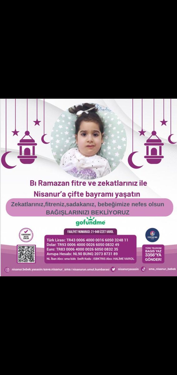 nisanuryasasin's tweet photo. Rahmet ve hayırlar ayı Ramazan'a giriş yaparken minnacık bi hatırlatma yapalım dedik.☺️🥰
Bu güzel ayda yapacağınız bağışlarla yavru kuşumuza umut olabilirsiniz.🌺
#BoğaBoğa 
#Powel
#vekilince https://t.co/OuKuwVXgRJ