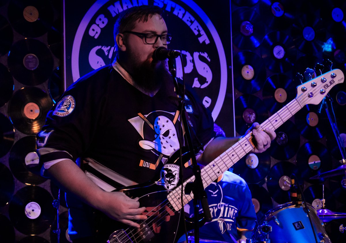 Day 12 of posting everyday until <a href="/ernieball/">Ernie Ball</a> <a href="/music_man/">Jay Adams</a> as the bass player in my band @aneasydeath .