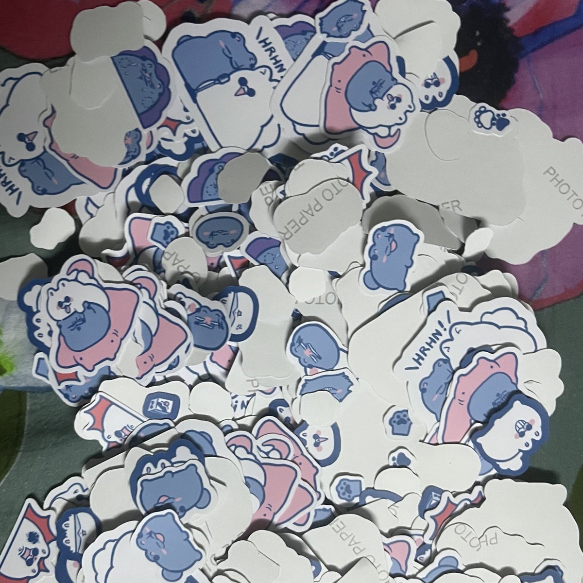 Stickers arrived today!
I’ll go sort them now!! 
One. by. one.