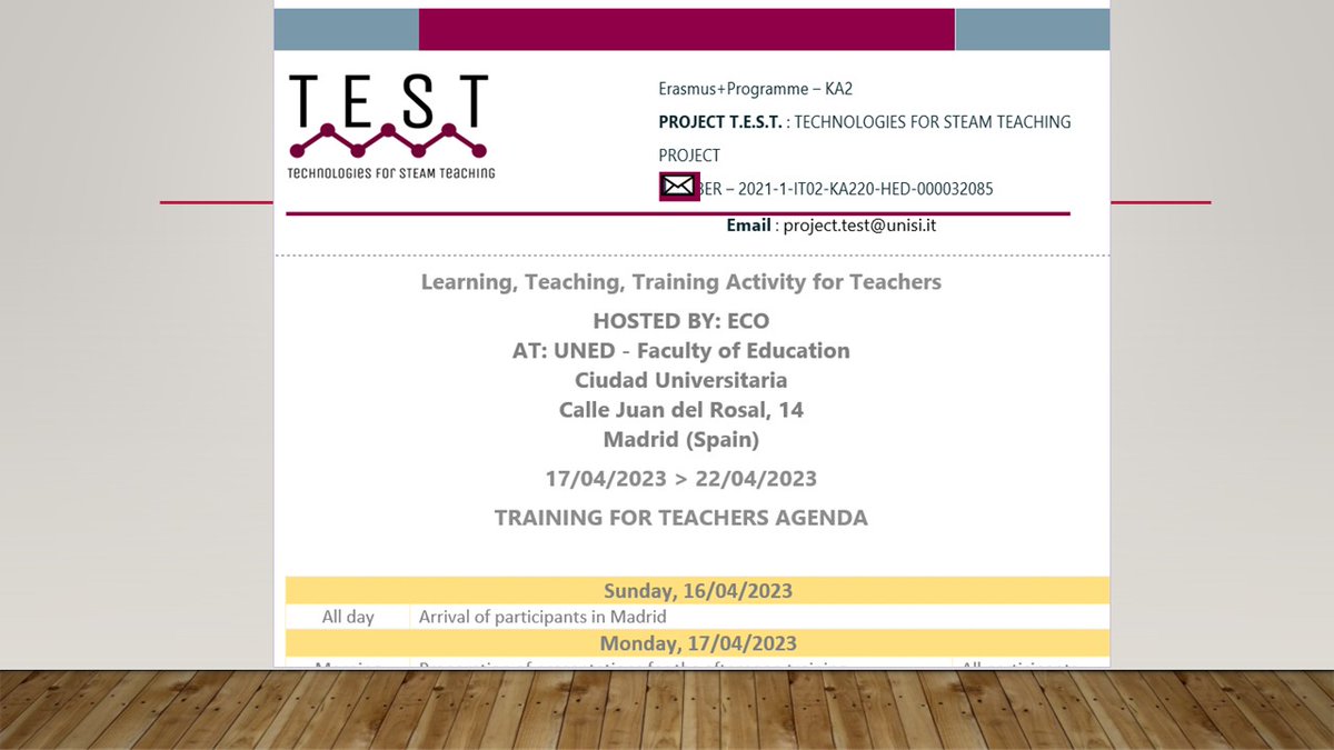 @test_erasmusplus      Department of Education and Social Work, University of Patras #erasmus #adaptive #teaching project-test.unisi.it/project/ #upatras
12s