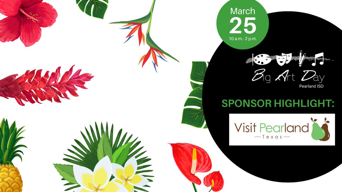 🎨👨‍🎨👩‍🎨A big thank you to our Orchid Sponsor, Visit Pearland, for making Big Art Day possible! Your support means the world to us! 🙌🎉#BigArtDay #BuildPearlandProud