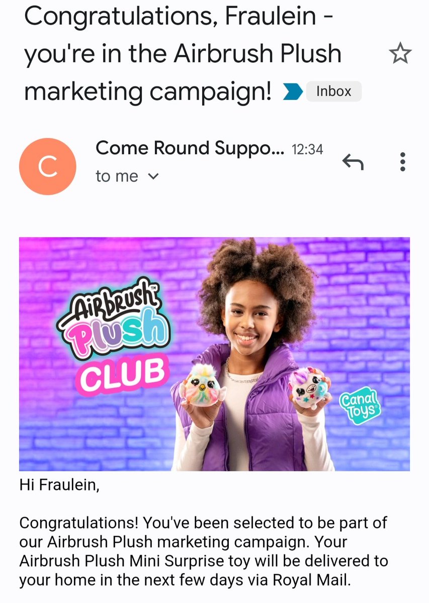 Woohoo!! 🥳🥳🥳 .So very grateful to be chosen by Comerounduk to take part in the Airbrush plush campaign.

#AirBrushPlush #lucky #grateful #campaign #Comerounduk #canaltoys #canalglobaltoys #Airbrushmini #minisurprisetoy #create #newlook #surprise #producttesting #producttester