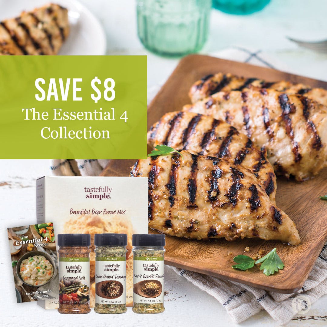 Have you tried the essential 4...save $8 by buying the collection.

Shop anytime social.tastefullysimple.com/537zcb

product link social.tastefullysimple.com/537zc9