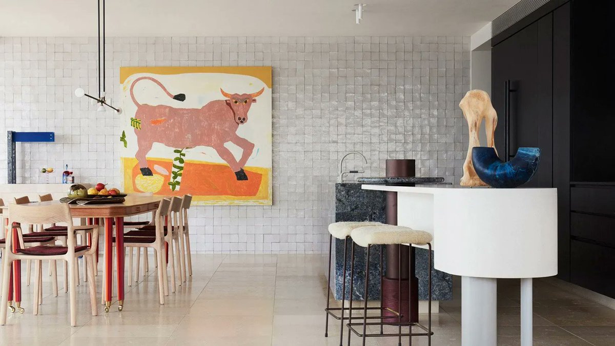 Tiling Inspiration: How to use tiles in living spaces. via @dezeen buff.ly/3EuFEd3 #tiles #Interiors #designthinking