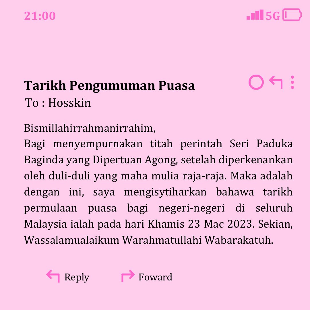 hosskin's tweet photo. Selamat berpuasa. 💖
#tambahcantikraya https://t.co/qVQcfv7NHi