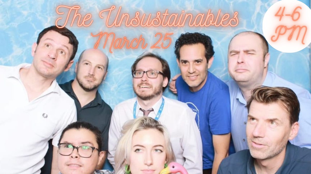 The Unsustainables are back! Come check us out LIVE at Durty Bull on Saturday, March 25 from 4-6pm! Join us for a great show, all part of Sherlock's annual Spring Bling Event!!  Traditional #ska, #rocksteady, and #reggae to move your feet!
facebook.com/events/3315489…