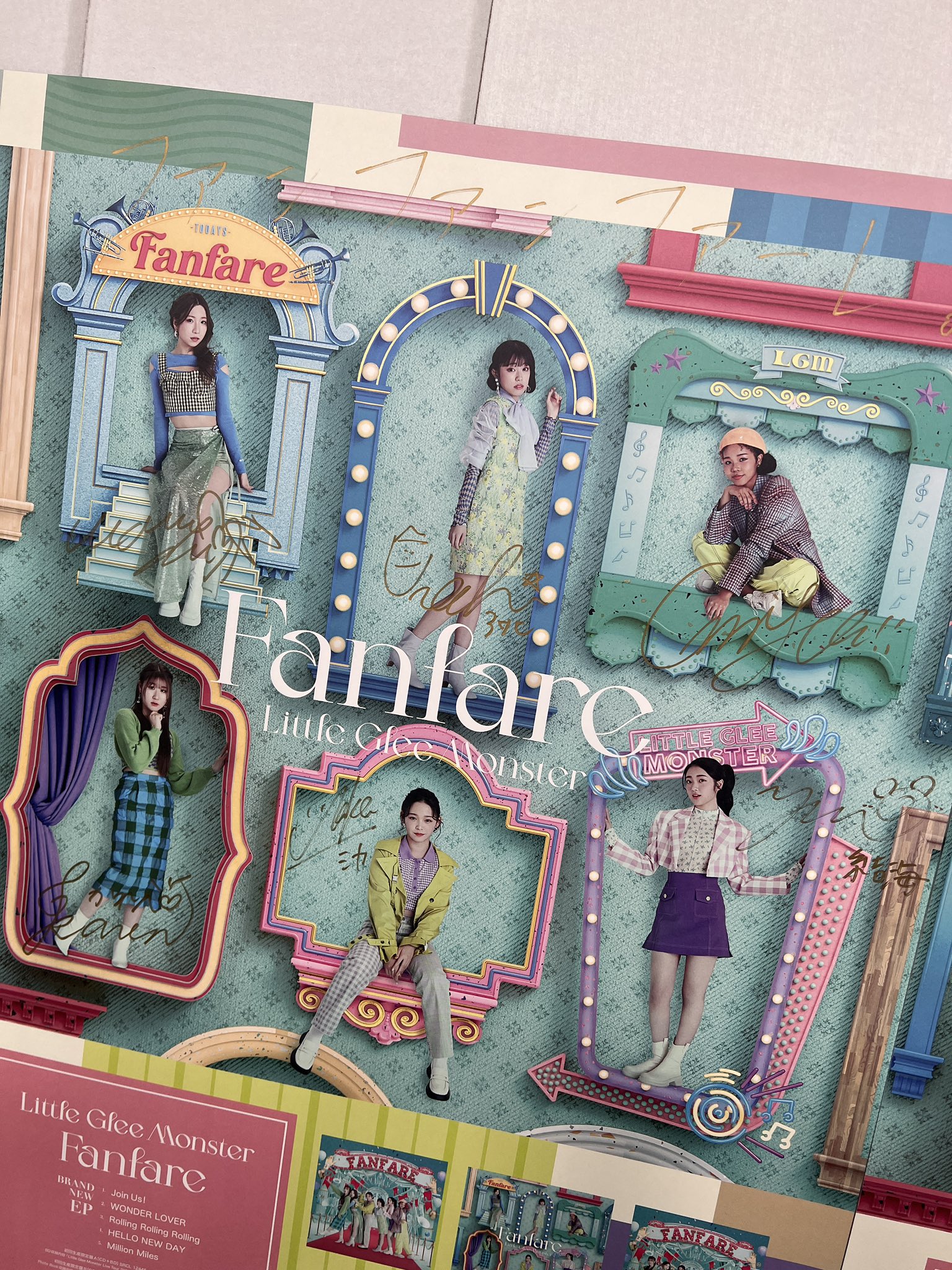 リトグリ LittleGleeMonster Fanfare サイン ポスター