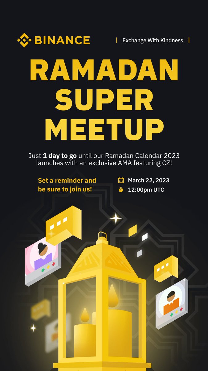 Ramadan Mubarak all muslims and Binancians 💲🌙