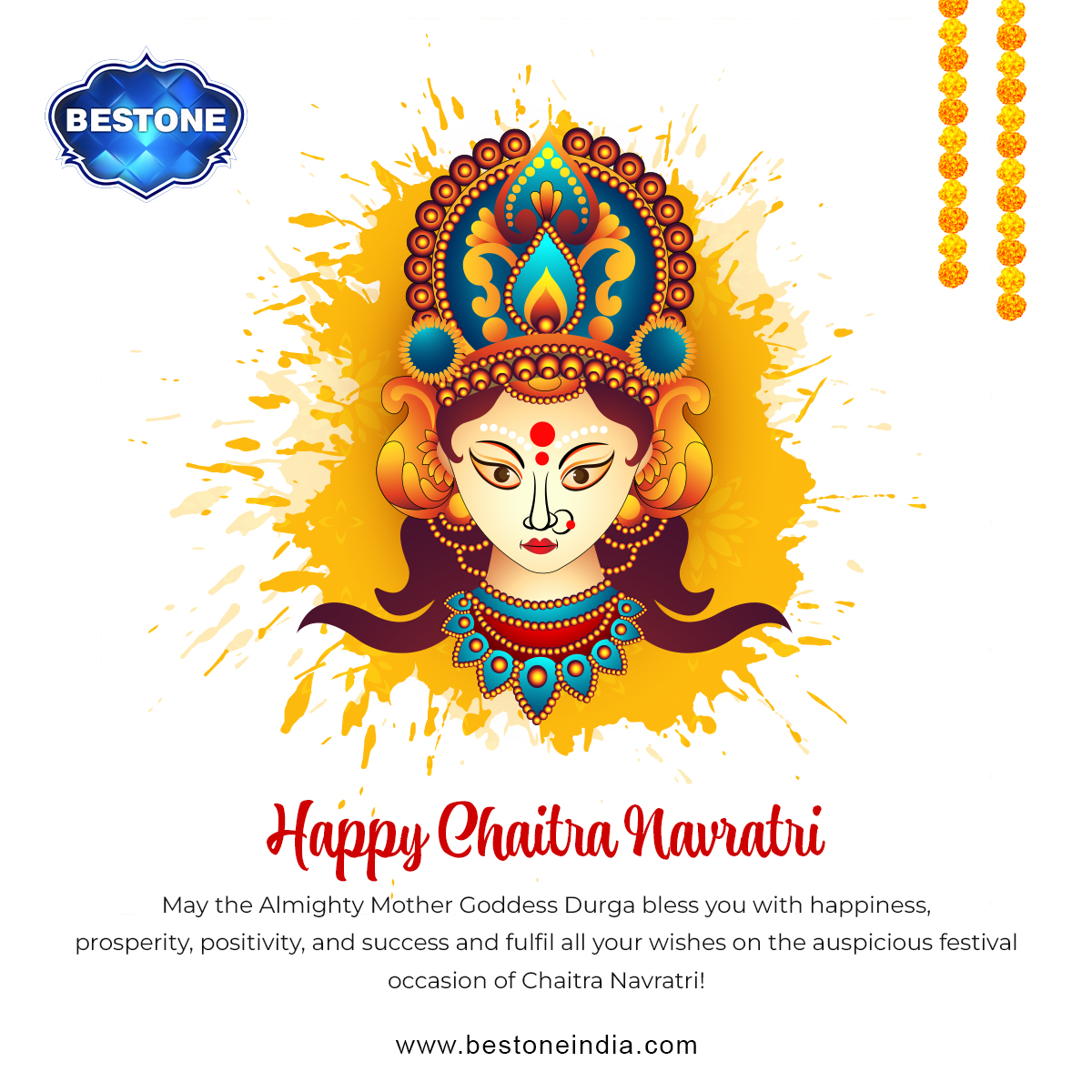 BestoneLtd's tweet photo. BIPL team wishes you and your family a very Happy and Prosperous Chaitra Navratri!
.
.
.

https://t.co/iDisBCq7QP
.
.
.
#BestoneIndustries #BestoneGroup #Navratri #navratri #navratri2023 #indianfestival #happynavratri #durga #festival #newyear https://t.co/qQKMpjbCPw