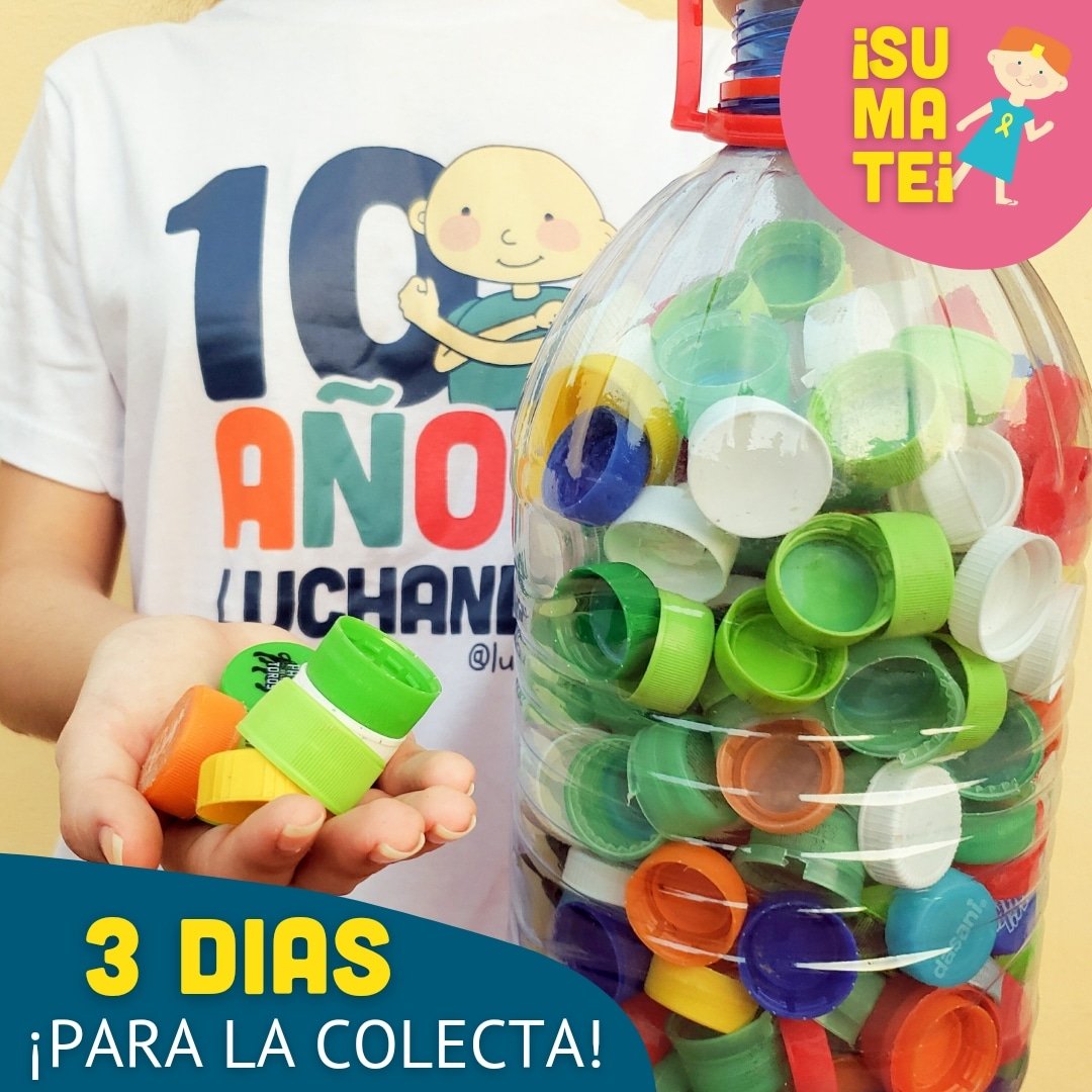 Cuenta regresiva para el 25/03 nuestra colecta de #Tapitas! 🥳♻️ ⏰ Hora: 10 a 17 h. 📍 Lugar: Toyotoshi (al costado de la muni de Asunción) ¡Nos vemos! 💛