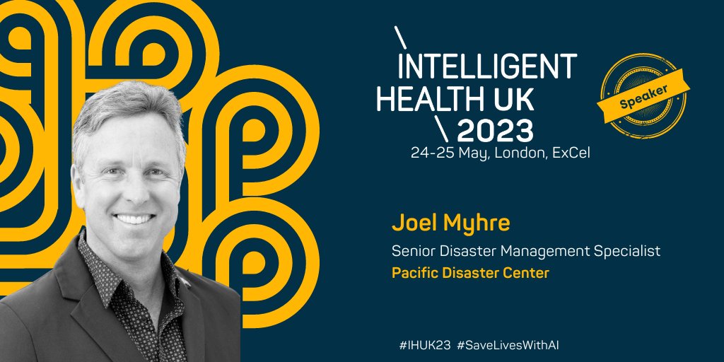 🥁🥁Drum roll, please 🥁🥁

Joel Myhre, Senior Disaster Management Specialist at @PDC_Global has joined our speaker lineup for this year's #IHUK23 in London on 24th-25th May. 🥰🥰

Just 9 weeks to go 💙Join us: hubs.li/Q01HP2cS0  #SaveLivesWithAI