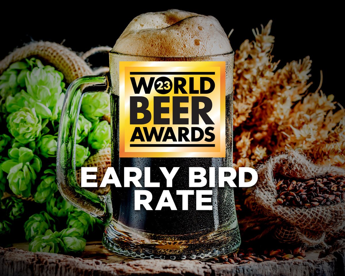 With less than two weeks remaining, now is the time to take advantage of the early bird rates for the World Beer Awards. Don't wait until it's too late! 

This offer is only valid until Friday 31 March at 23:59 GMT. 🍺

👉bit.ly/WBEERA23

#WorldBeerAwards #Worldsbest