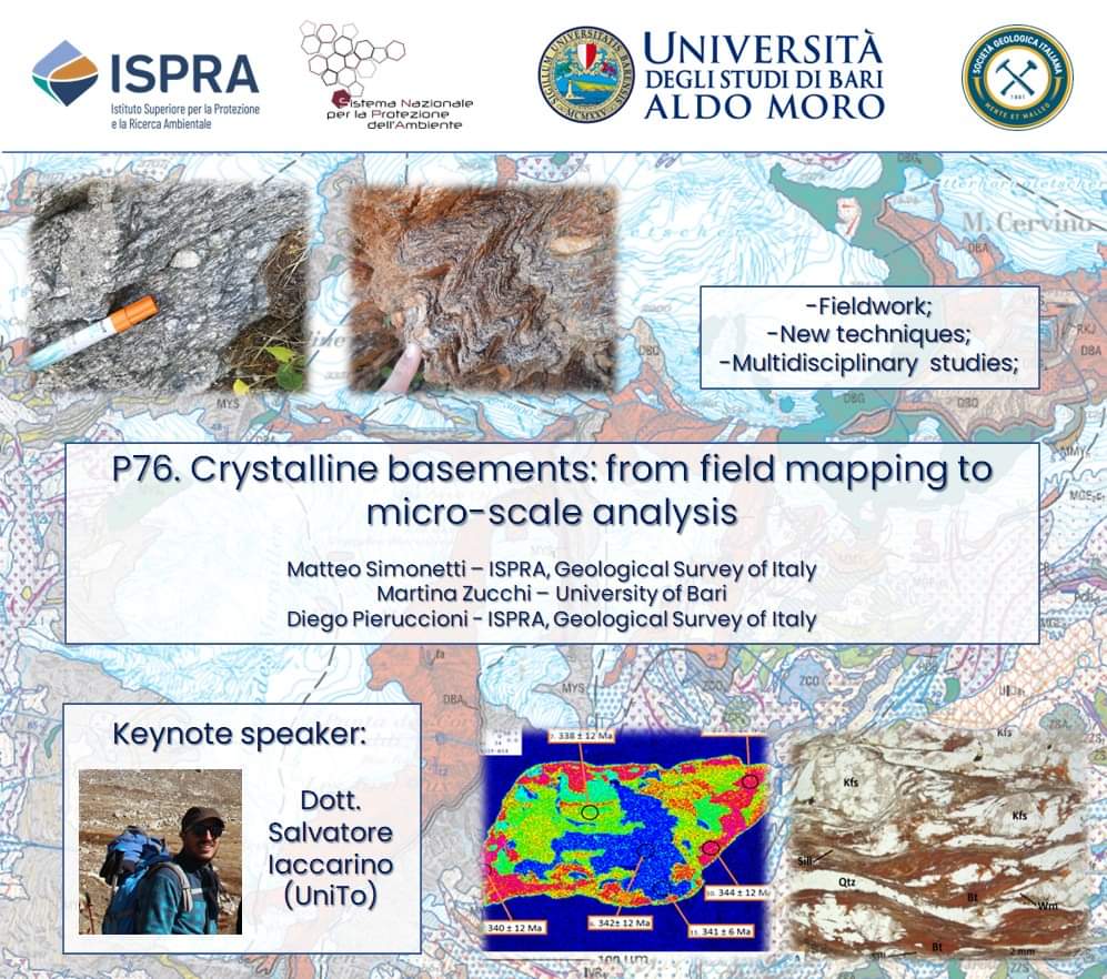 GigsItalia's tweet photo. 📣CALL FOR ABSTRACTS – SIMP, SGI, SOGEI, AIV Joint Congress "The Geoscience paradigm: Resources, Risk and future perspectives" 🔵
📍 Potenza, 19-21 September 2023

Here below some scientific sessions related to structural geology. https://t.co/cJjdVmIY1p