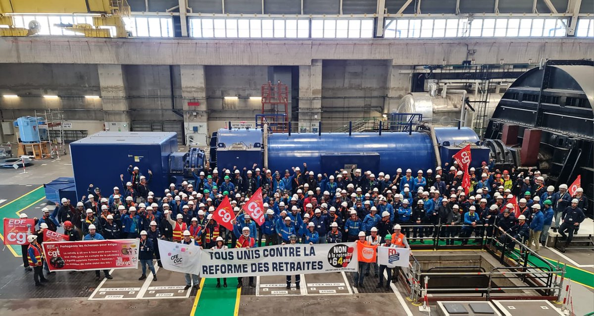 CgtCnpe's tweet photo. Ce matin l'intersyndicale de la centrale nucléaire de Cruas a réuni une AG du personnel et a décidé de faire monter la pression : on est en capacité de reprendre en main TOTALEMENT notre outil de travail ! On produit, on décide ! #Macron13h #Revolution #greve23mars https://t.co/OCEgBAbkfx
