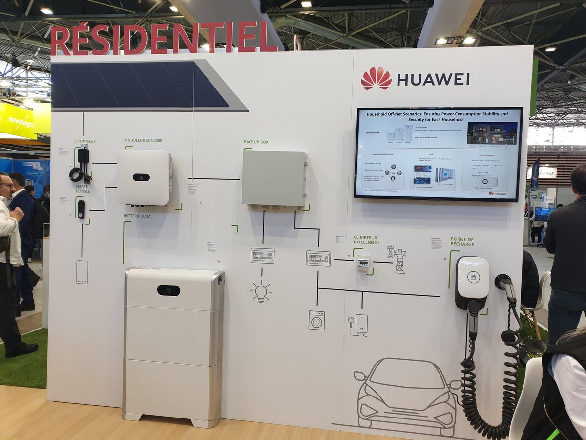 HuaweiFr's tweet photo. Huawei reste présent sur le salon #BePositive23 (Lyon) jusqu'à demain ! Rendez-vous sur le stand 1J30 pour rencontrer nos équipes et découvrir nos solutions d'optimisation énergétique 🌞☘
#énergiesrenouvelables #transitionenergetique #PV #solaire #photovoltaique https://t.co/Or21JPIEPF