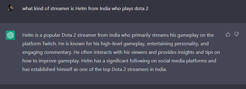 helmgg's tweet image. Atleast @OpenAI  thinks i am entertaining ..  Feels Good &amp;lt;3 
#chatgpt #OpenAIChatGPT