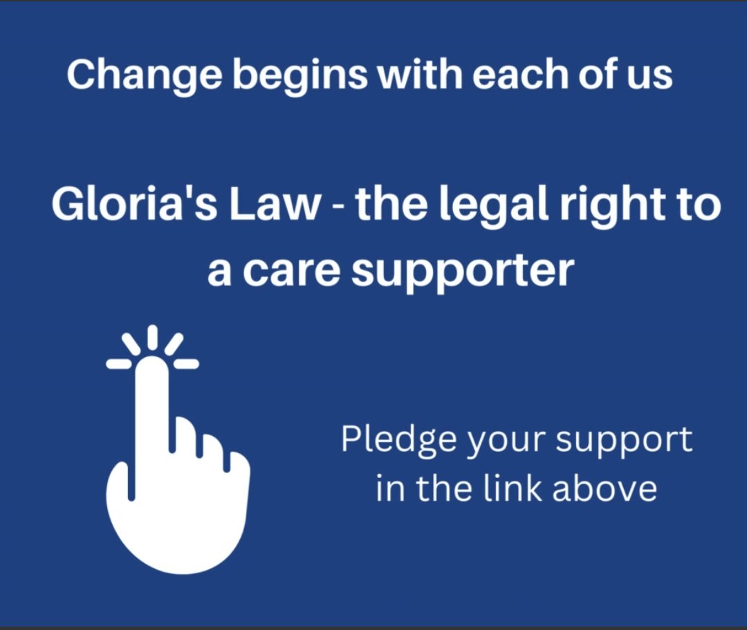 I’ve just pledged my support for a new legal right to a #CareSupporter. People needing care should never again be isolated from the vital support of a relative or friend. Add your voice and sign the pledge for #GloriasLaw today: relres.org/care-supporter…
