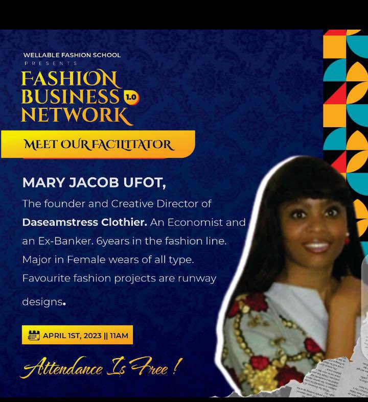 segunfadairo's tweet photo. For the Business & Fashion Network on Saturday, 1st of April.
Olomu Tolulope Michael will be the anchor, who will give us a smooth ride through the sessions.
He is an entertainer and 
the organiser of the prestigious annual indigenous award B.I.P.A, Feed The Needy (a charity outreach for less privileges), he's also the brain behind Beach la'fete, a yearly beach vacation.
Where else would you rather be?
29 Sule Adebayo Street,
Kola Balogun, Osogbo.
Time: 11AM.
#fashionbusinessnetwork
#wellablefashionschool
#classudoempire