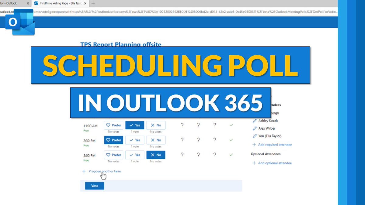 Stephen Sanderson (@olc_exec) on Twitter photo RT OLCloud_Edu: RT <a href="/mtholfsen/">Mike Tholfsen</a>: A tutorial video showing the new Scheduling Poll in Outlook 365 📅 This feature will help you easily schedule complicated meetings quickly.
YouTube 📺 youtube.com/watch?v=bMmOjJ…
#edtech #MIEExpert #Outlook RT OLCloud_Edu: RT <a href="/mtholfsen/">Mike Tholfsen</a>: A tutorial video showing the new Scheduling Poll in Outlook 365 📅 This feature will help you easily schedule complicated meetings quickly.
YouTube 📺 youtube.com/watch?v=bMmOjJ…
#edtech #MIEExpert #Outlook