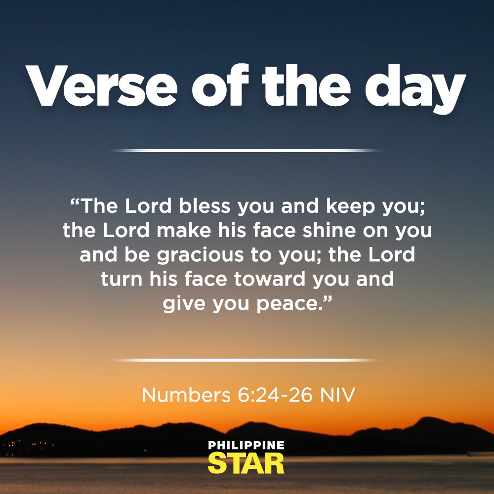 The philippine star on twitter verse of the day the lord bless you