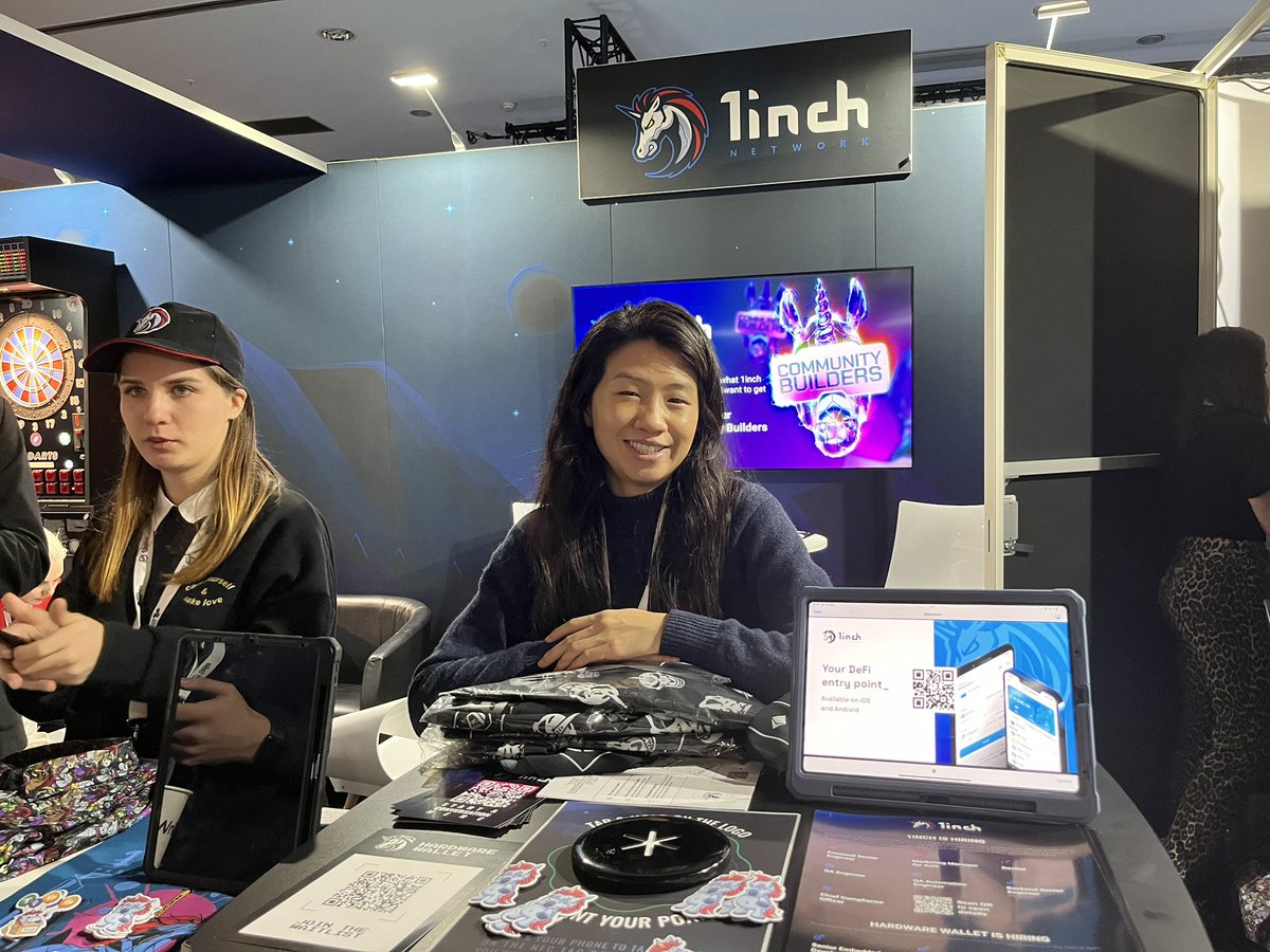 It’s sooo great to see <a href="/1inch/">1inch</a> at Paris blockchain week #1inchfam