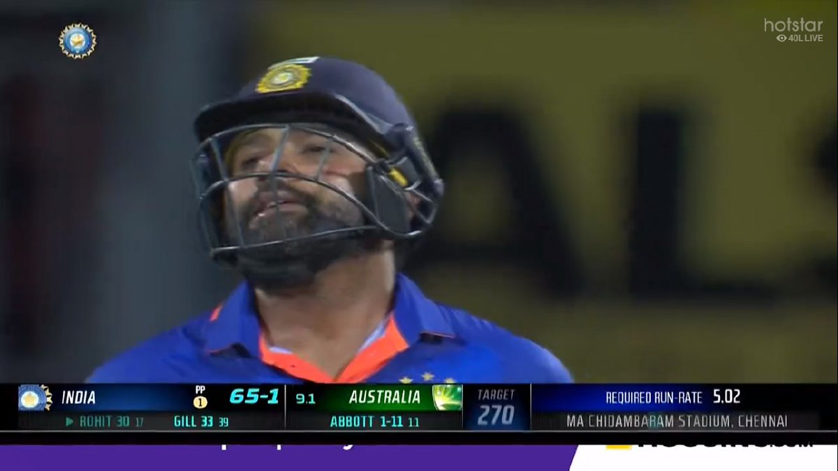 mufaddal_vohra's tweet photo. The disappointment on captain Rohit Sharma's face after he got out. He was going so well. https://t.co/AB23jKPu30