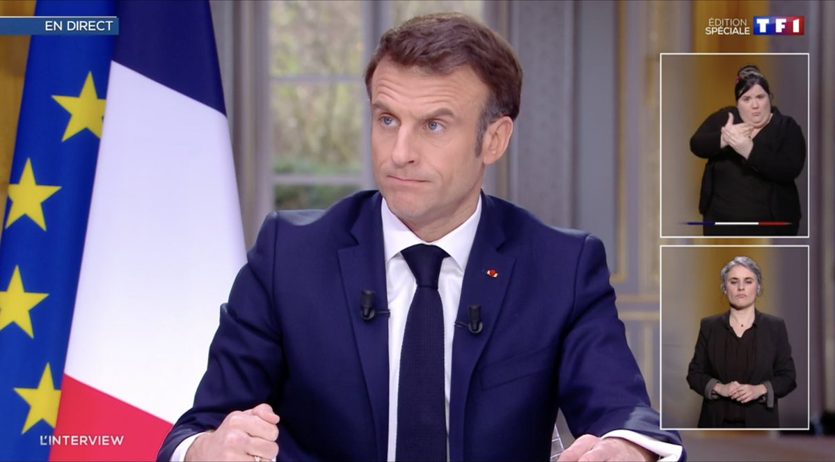LesJeunesG's tweet photo. 🔴 Envers et contre tous, Macron impose sa réforme injuste et injustifiée. 

"Cette réforme ne me fait pas plaisir" : qu'il la retire !

Ni soutien populaire, ni syndical, ni parlementaire.  
Il est seul. 

Soyons en nombre demain. 

#Macron13h #GreveGenerale https://t.co/J2oaA6JVvX
