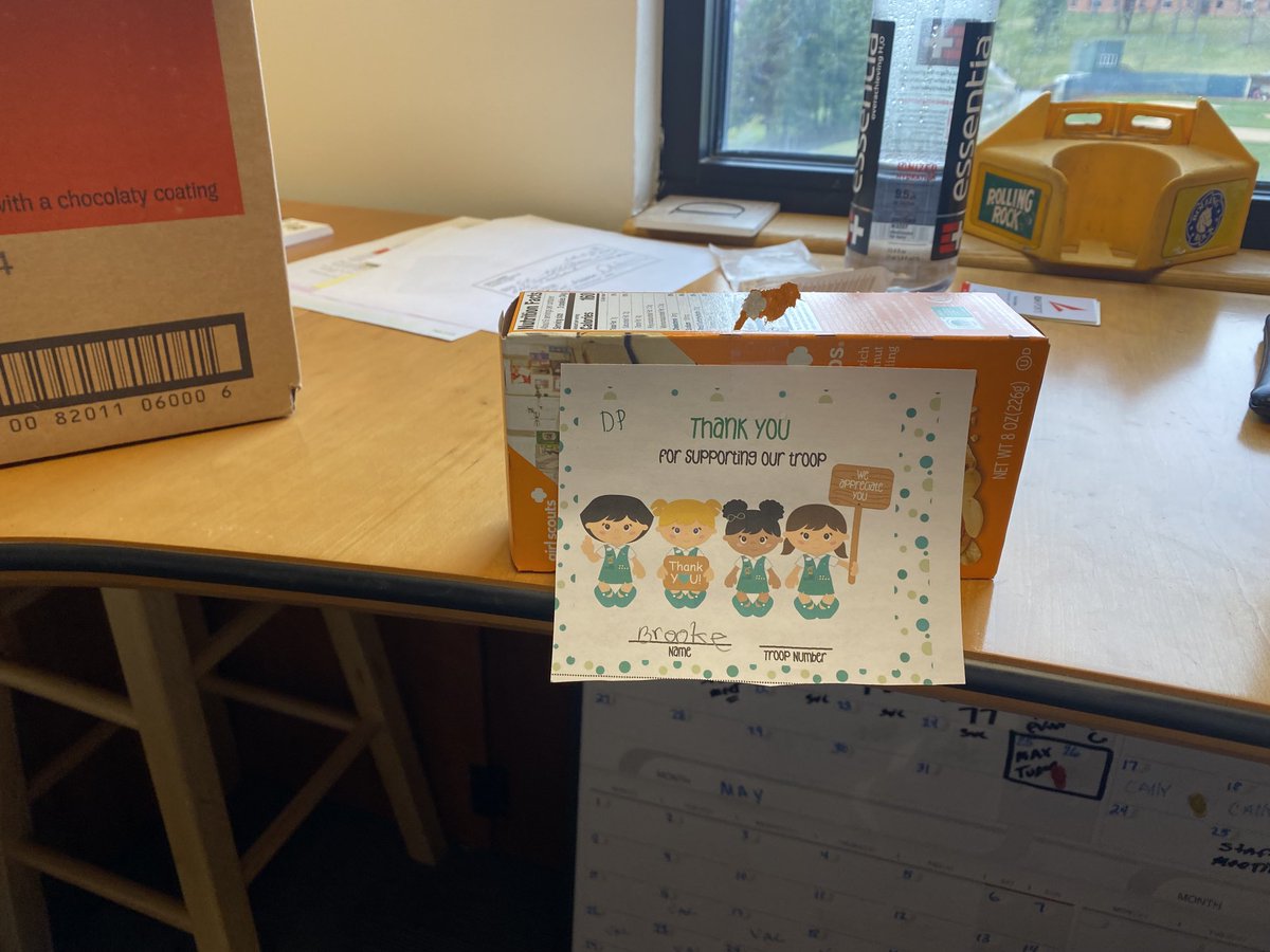 Just a little start to the day. My girl Brooke had my Girl Scout cookies 🍪 please stop by for a cookie and say HELLO, LETS HAVE A BEARCAT DAY!!!