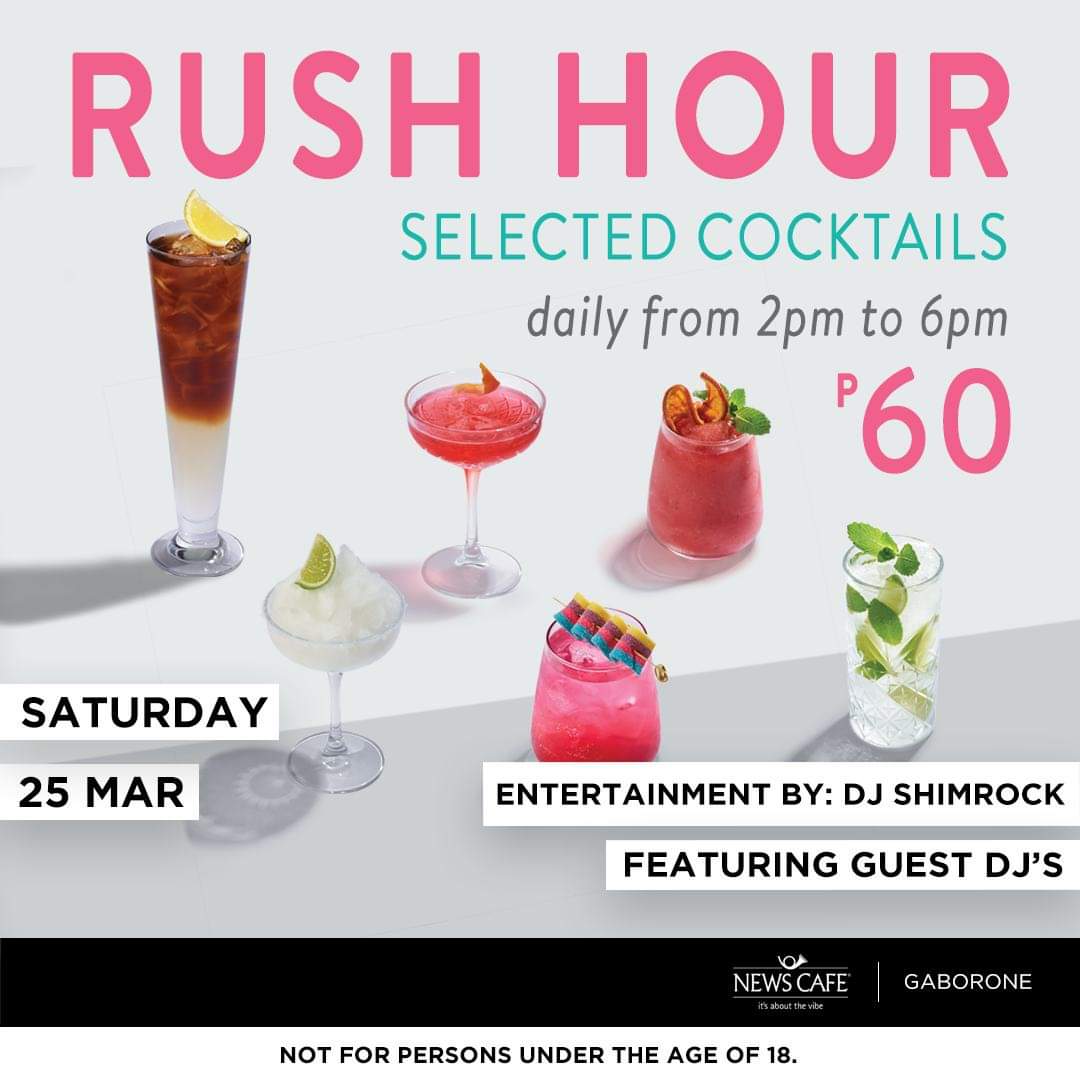 ShimrockBW's tweet photo. Thursday - #RnBnSoulThursdays Exclusive to @Park27bw.
Thursday - #RockSolidMix on RB2 @21hr10
Friday - #HappyHourFridays The Fig Tree (Grand Palm)
Saturday - Rush Hour @NewsCafeBW (2pm till Late)
Sunday - Jam n Soul (Gaborone Club)
Sunday - #SundayPoint Exclusive to @ElementsBW https://t.co/USgj3GGetL