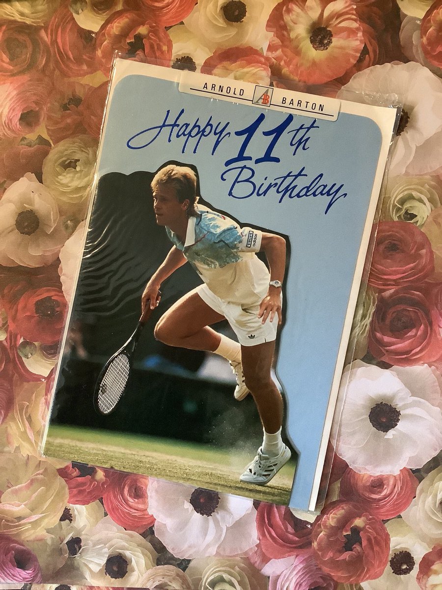WatsonsVintage's tweet photo. NEW LISTING I only have ONE of these FABULOUS #Retro #11thBirthdayCards available in my #etsy shop: RARE #Vintage Circa #1980s 'Happy 11th Birthday' Photo Card Tennis Player with Image -Tennis Lover Birthday Card #PropCard -Sweet Verse https://t.co/ICnSJjv72v #TennisFan https://t.co/rt9CunO4iL