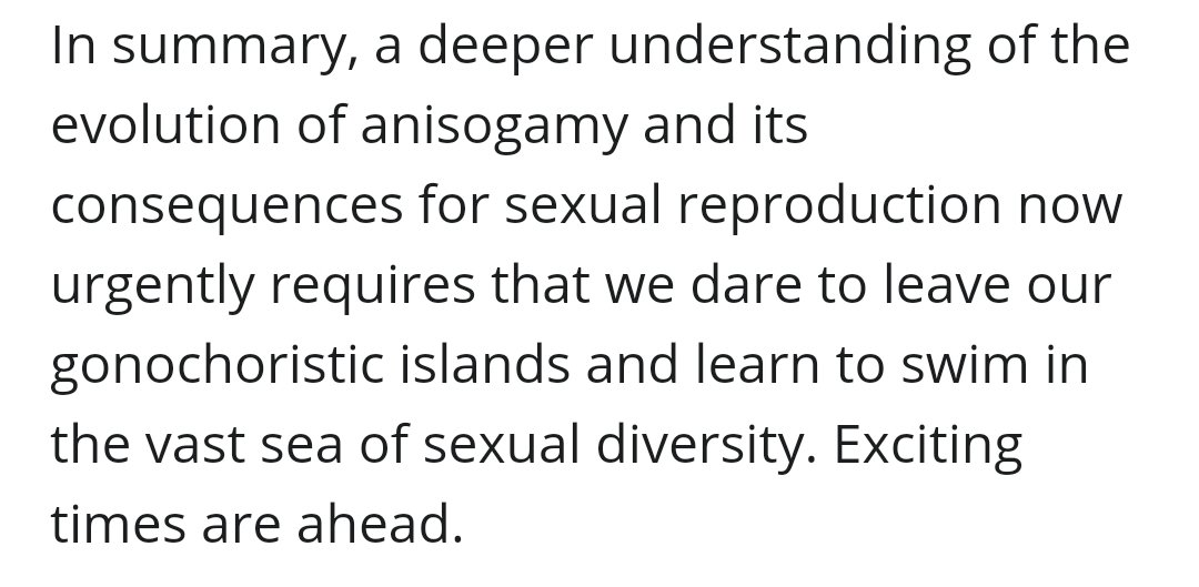 _microplastics's tweet photo. @logi_con the thesis of that paper is that we should move past gonochorism as a way of understanding sex. it completely disagrees with you. here's the concluding paragraph: https://t.co/kOXVnPxlUJ
