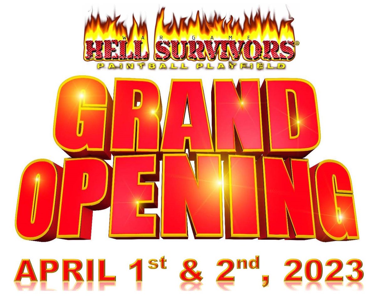 GRAND OPENING WEEKEND IS APRIL 1st &amp; 2nd for PAINTBALL &amp; AIRSOFT - mailchi.mp/c0600e483703/g…