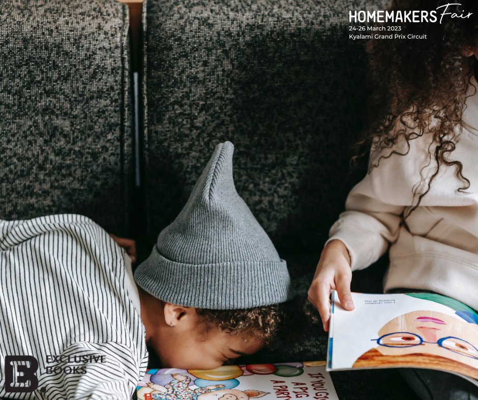 HOMEMAKERSFair's tweet photo. ππ Exclusive Books has joined in to support Nal'ibali with a donation of books to spread the joy of reading through HOMEMAKERS Fair's Bring-A-Book project!
Bring a book (or ten) to the fair and make a HUGE difference. ππ
#HMFair https://t.co/I2hxScRgbV